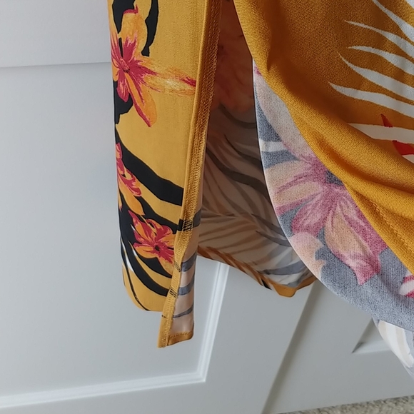 Avenue Tropical Print Maxi Dress Size 14/16 - Picture 6 of 9